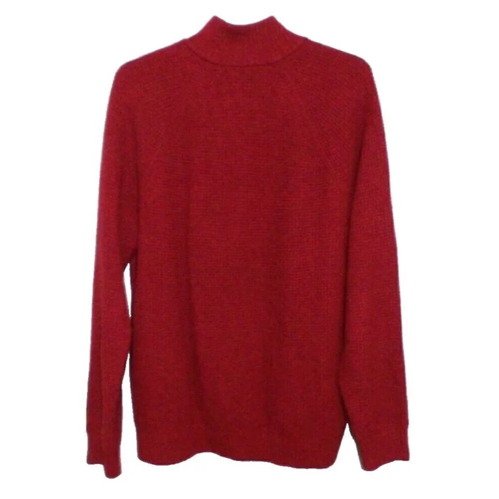 BANANA REPUBLIC red pullover Italian yarn wool blend sweater men's size XL